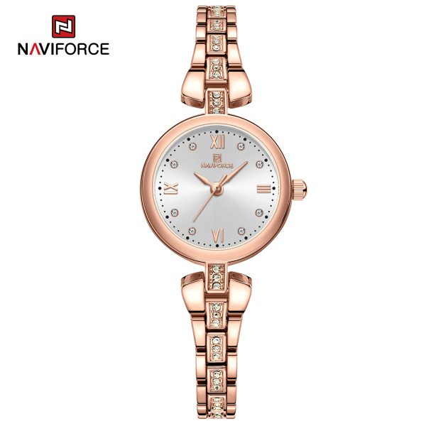 ساعت مچی عقربه ای زنانه نیوی فورس (Naviforce) مدل 5034