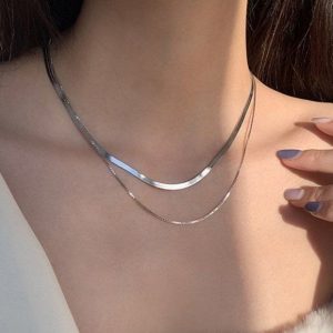 گردنبند استیل دولاین 229