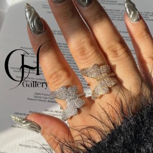 انگشتر زنانه مدل پروانه کد 105