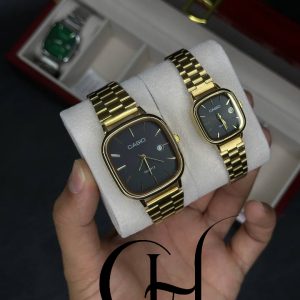 ساعت ست کاسیو صفحه مربعی
