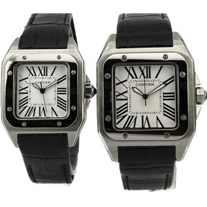 ساعت مچی کارتیر ست مردانه و زنانه مدل سانتوس (CARTIER SANTOS)