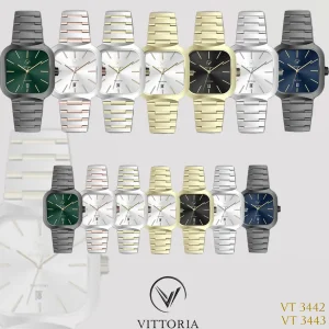 ساعت ست زنانه و مردانه برند برند ویتوریا (VITTORIA) کد VT3442 & VT3443