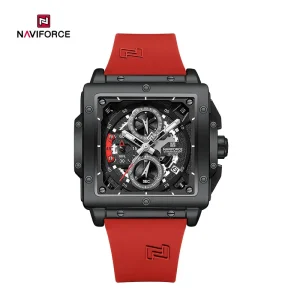 ساعت مچی مردانه نیوی فورس قرمز Naviforce NF 8064