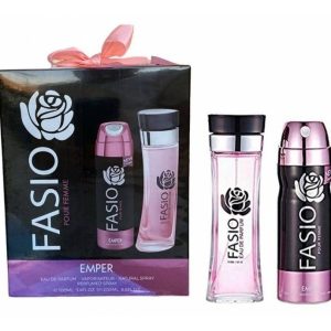 ادکلن فاسیو صورتی زنانه امپر با اسپری (Emper - Fasio Essence)