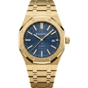 ساعت ست زنانه و مردانه ای پی (audemars piguet) طلایی صفحه سورمه ای